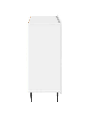 Credenza Bianco Lucido 89 x 34,5 x 82 cm Legno ingegnerizzato