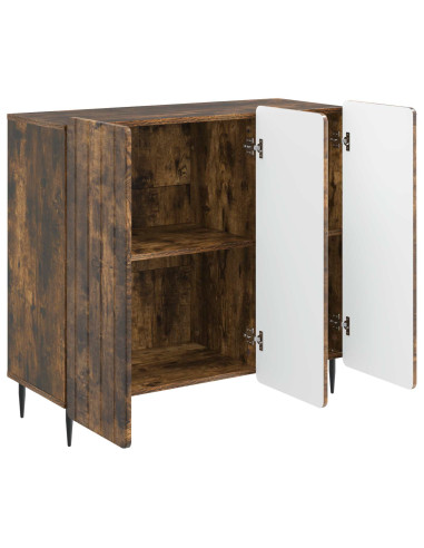 Credenza Rovere Fumo 89 x 34,5 x 82 cm Legno ingegnerizzato