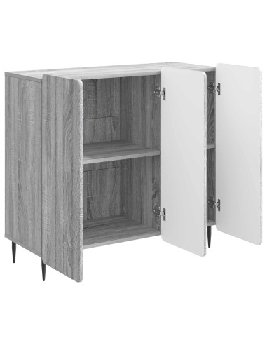 Credenza Grigio Sonoma 89 x 34,5 x 82 cm Legno ingegnerizzato