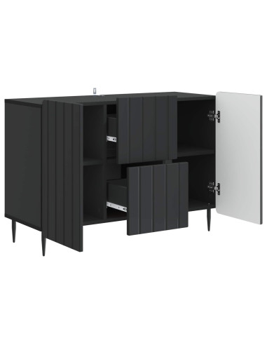 Credenza Nero 89 x 34,5 x 62 cm Legno ingegnerizzato