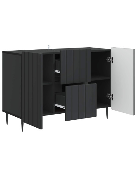 Credenza Nero 89 x 34,5 x 62 cm Legno ingegnerizzato