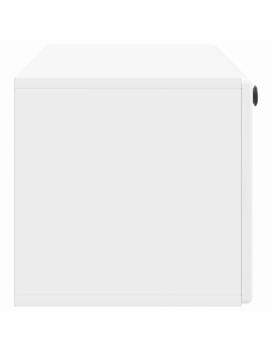 Mobile Porta TV da Muro Bianco Lucido 98 x 31 x 30 cm