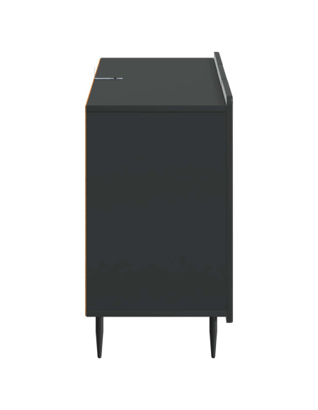 Credenza Nero 89 x 34,5 x 62 cm Legno ingegnerizzato