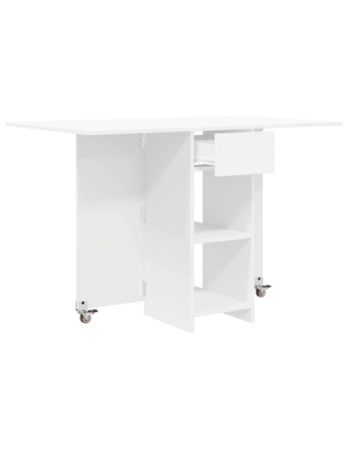 Tavolo da Pranzo 115 x 70 x 75 cm Legno ingegnerizzato Bianco