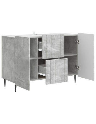 Credenza Grigio Cemento 89 x 34,5 x 62 cm Legno ingegnerizzato