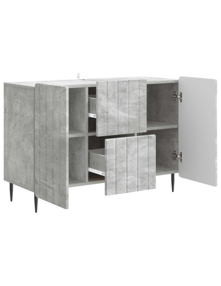 Credenza Grigio Cemento 89 x 34,5 x 62 cm Legno ingegnerizzato