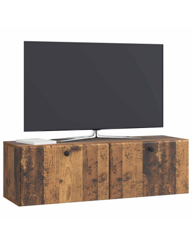 Mobile Porta TV da Muro Legno antico 98 x 31 x 30 cm