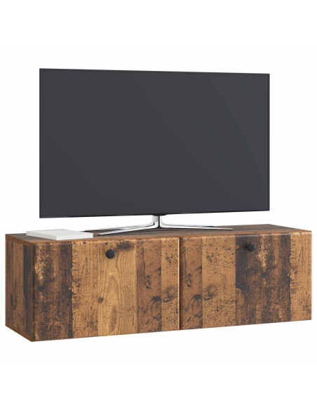 Mobile Porta TV da Muro Legno antico 98 x 31 x 30 cm