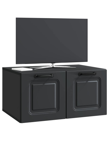 Mobile Porta TV da Muro Nero 59,5 x 41 x 30 cm
