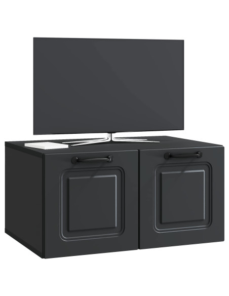 Mobile Porta TV da Muro Nero 59,5 x 41 x 30 cm
