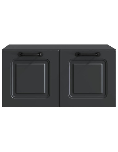Mobile Porta TV da Muro Nero 59,5 x 41 x 30 cm