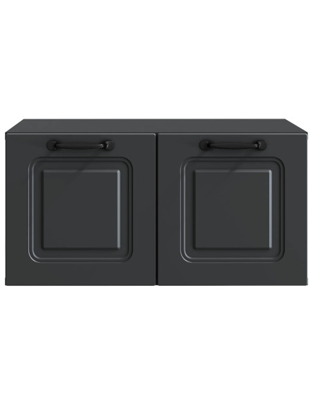 Mobile Porta TV da Muro Nero 59,5 x 41 x 30 cm