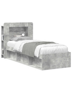 Testata del letto Grigio Cemento Legno ingegnerizzato 2