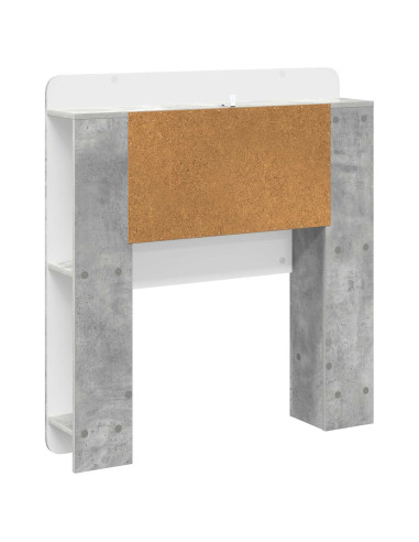 Testata del letto Grigio Cemento Legno ingegnerizzato