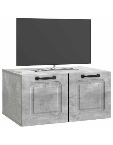 Mobile Porta TV da Muro Grigio Cemento 59,5 x 41 x 30 cm
