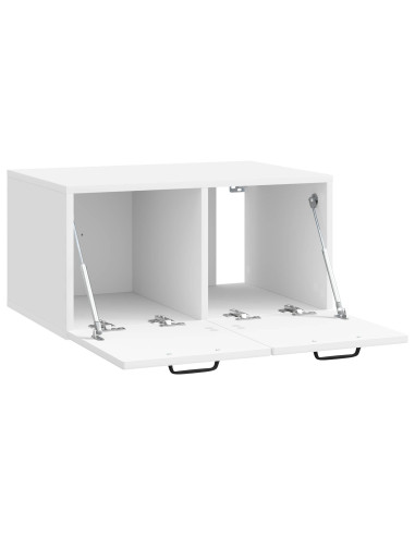 Mobile Porta TV da Muro Bianco Lucido 59,5 x 41 x 30 cm