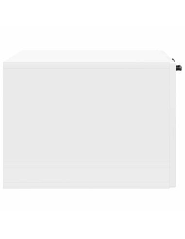 Mobile Porta TV da Muro Bianco Lucido 59,5 x 41 x 30 cm