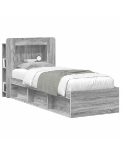 Testata del letto Grigio Sonoma Legno ingegnerizzato 2