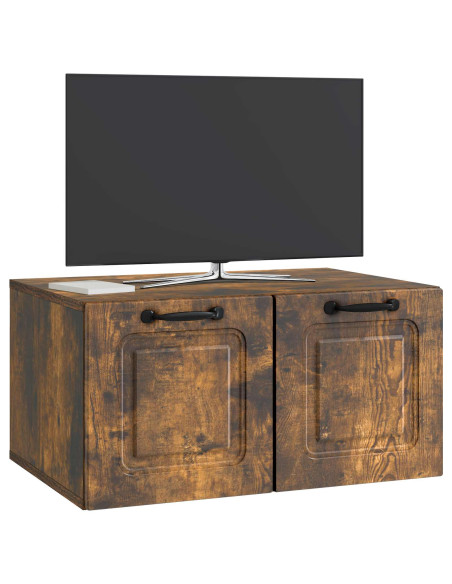 Mobile Porta TV da Muro Rovere Fumo 59,5 x 41 x 30 cm