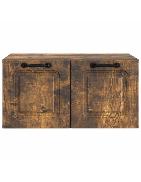 Mobile Porta TV da Muro Rovere Fumo 59,5 x 41 x 30 cm