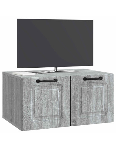 Mobile Porta TV da Muro Grigio Sonoma 59,5 x 41 x 30 cm