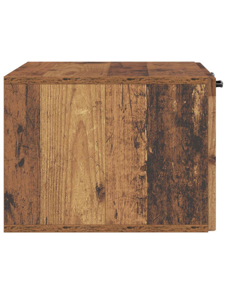 Mobile Porta TV da Muro Legno antico 59,5 x 41 x 30 cm