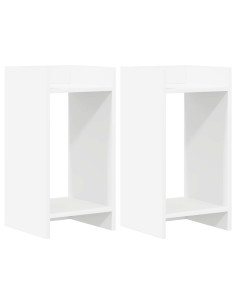 Supporto per piante 2 pcs Bianco 30 x 30 x 60 cm 2