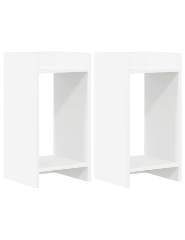 Supporto per piante 2 pcs Bianco 30 x 30 x 60 cm