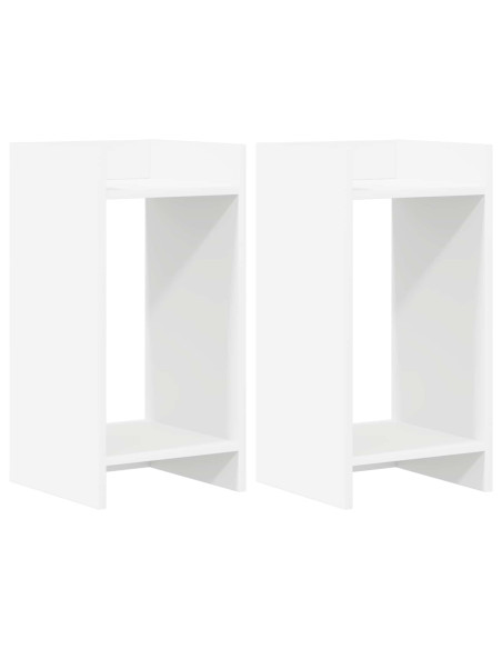Supporto per piante 2 pcs Bianco 30 x 30 x 60 cm