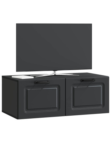 Mobile Porta TV da Muro Nero 78,5 x 41 x 30 cm