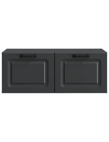 Mobile Porta TV da Muro Nero 78,5 x 41 x 30 cm