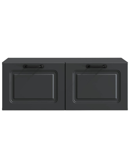 Mobile Porta TV da Muro Nero 78,5 x 41 x 30 cm