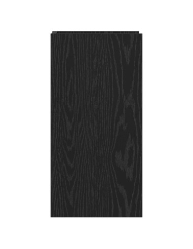 Supporto per piante con lo scaffale Rovere Nero 30 x 30 x 60 cm