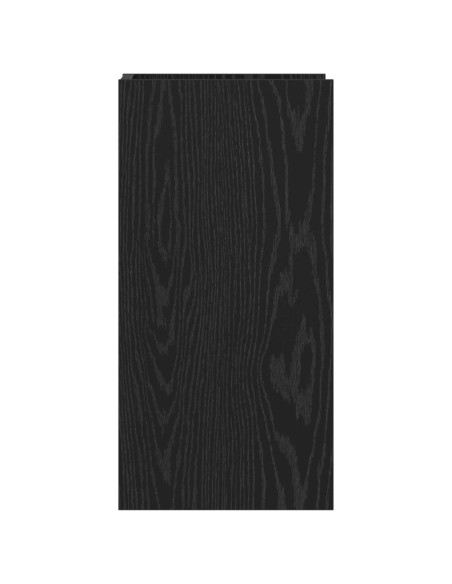 Supporto per piante con lo scaffale Rovere Nero 30 x 30 x 60 cm