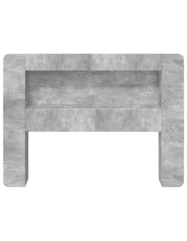 Testata del letto Grigio Cemento Legno ingegnerizzato