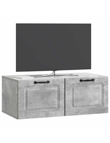 Mobile Porta TV da Muro Grigio Cemento 78,5 x 41 x 30 cm