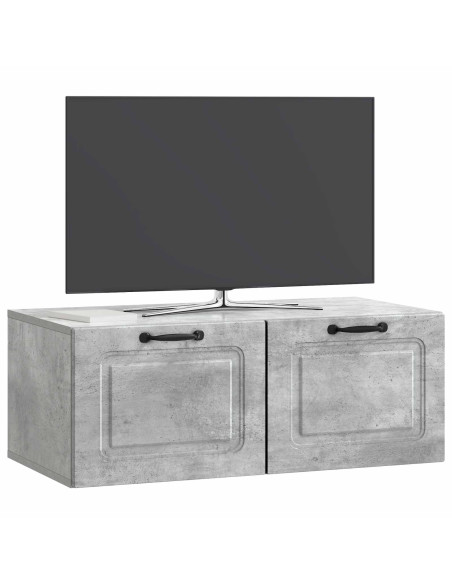 Mobile Porta TV da Muro Grigio Cemento 78,5 x 41 x 30 cm