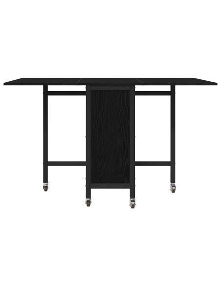Tavolo da pranzo pieghevole con ruote 130 x 80 x 76,5 cm