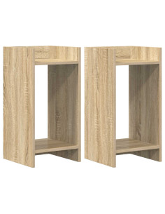 Supporto per piante 2 pcs Rovere Sonoma 30 x 30 x 60 cm 2