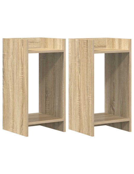 Supporto per piante 2 pcs Rovere Sonoma 30 x 30 x 60 cm