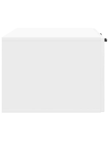Mobile Porta TV da Muro Bianco Lucido 78,5 x 41 x 30 cm