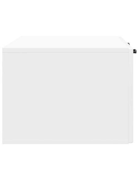 Mobile Porta TV da Muro Bianco Lucido 78,5 x 41 x 30 cm