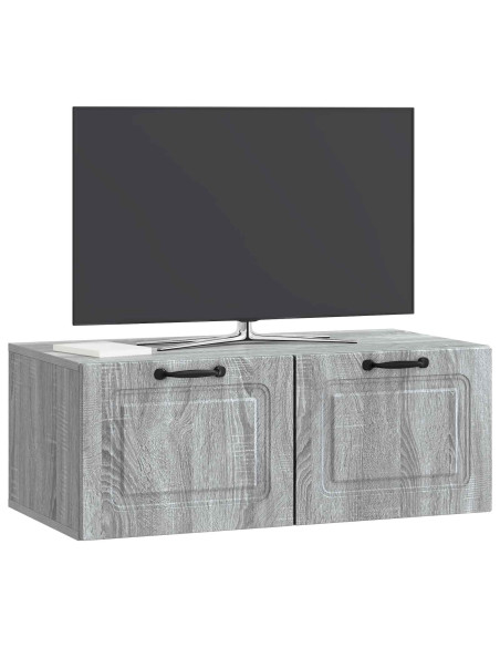 Mobile Porta TV da Muro Grigio Sonoma 78,5 x 41 x 30 cm
