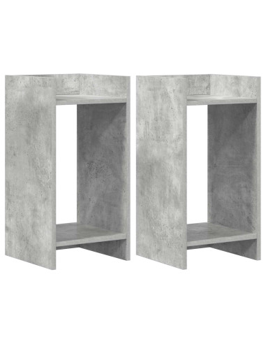 Supporto per piante 2 pcs Grigio Cemento 30 x 30 x 60 cm