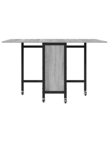 Tavolo da pranzo pieghevole con ruote 130 x 80 x 76,5 cm