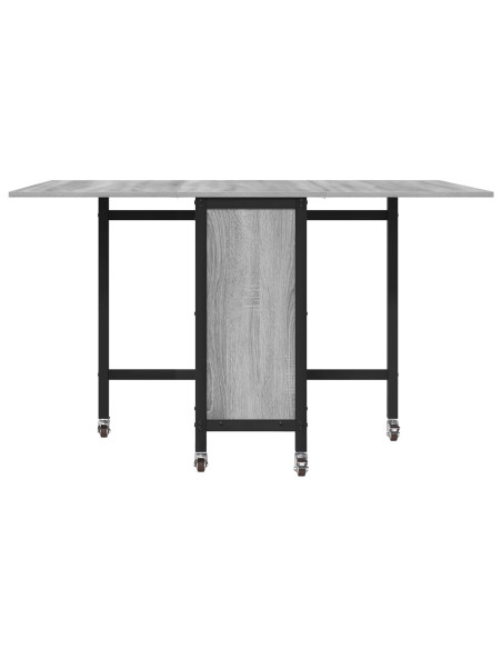 Tavolo da pranzo pieghevole con ruote 130 x 80 x 76,5 cm