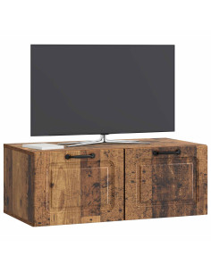Mobile Porta TV da Muro Legno antico 78,5 x 41 x 30 cm 2
