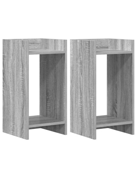 Supporto per piante 2 pcs Sonoma grigia 30 x 30 x 60 cm