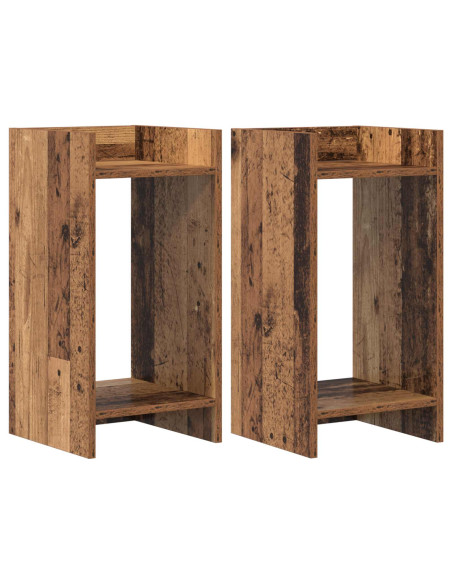 Supporto per piante 2 pcs Legno vecchio 30 x 30 x 60 cm