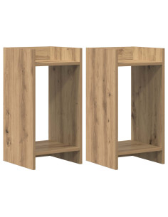 Supporto per piante 2 pcs Rovere Artigianale 30 x 30 x 60 cm 2